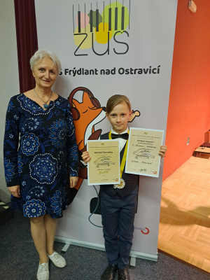 Kornel Červinka exceloval na klavírní soutěži